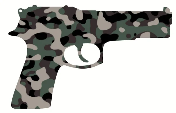 Camouflage pistool — Stockfoto