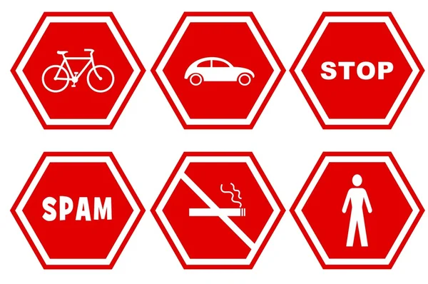 Segni di stop — Foto Stock