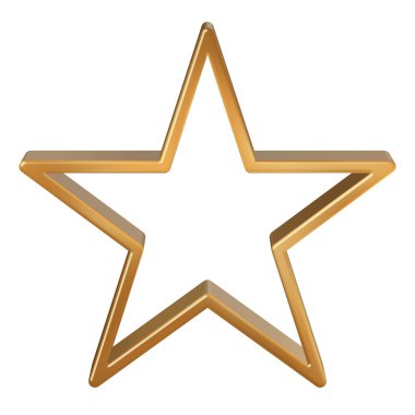 Big Golden Star clipart