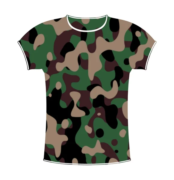 Camuflagem T-shirt — Fotografia de Stock