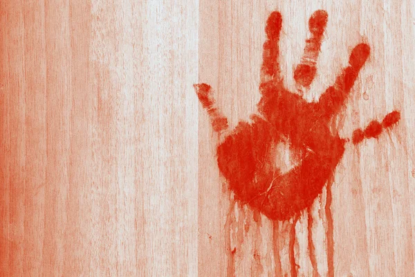 Bloody handprint — Stock Photo, Image