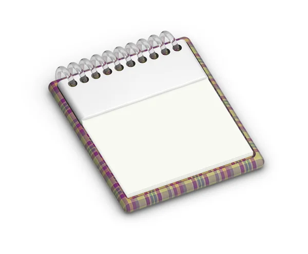 Blanco Bureaukalender op wit — Stockfoto