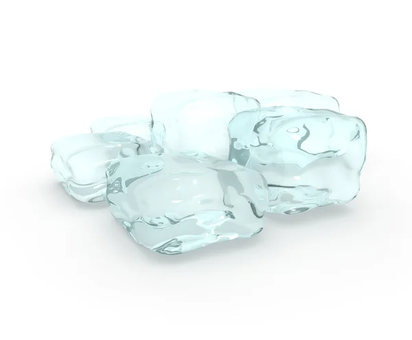 Background Ice Cubes Blue Light — Stock Photo, Image