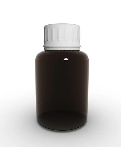 Orvostudomány üveg konténer sablon — Stock Fotó