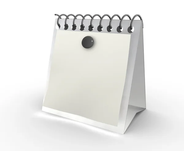 Κενό ημερολόγιο επιφάνειας εργασίας, με αντίγραφο χώρο για το κείμενο, σχεδιασμός και γραφικός — Φωτογραφία Αρχείου