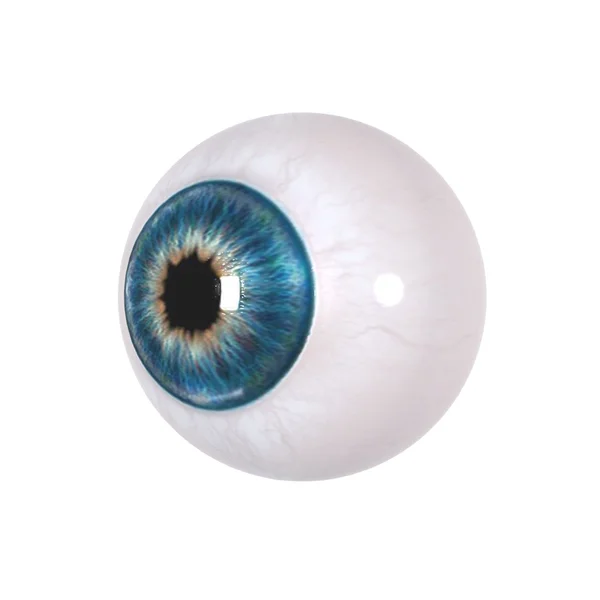 Eyeball isolado em branco — Fotografia de Stock