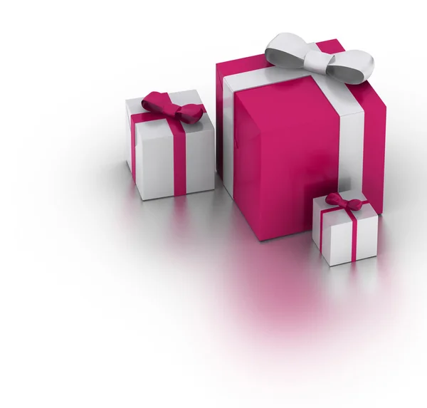 Caja de regalo. Imagen 3D . — Foto de Stock