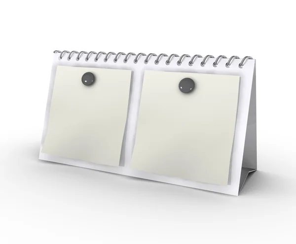 Leeg bureaublad kalender met kopie ruimte voor tekst, design en afbeelding — Stockfoto