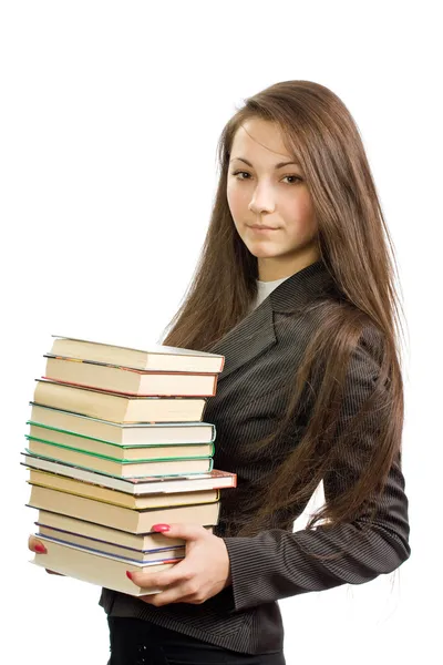 The young beautiful librarian — Stock Photo, Image