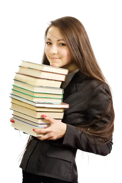 The young beautiful librarian — Stock Photo, Image