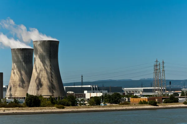 stock image Cooling towers are heat removal devices used to transfer process waste heat to the atmosphere.