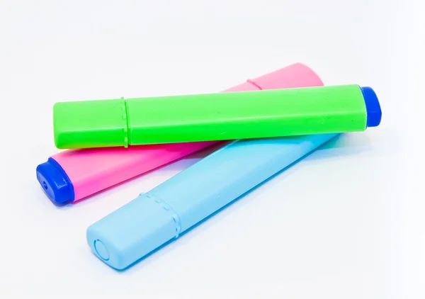 Text highlighter pens — Stock Photo, Image