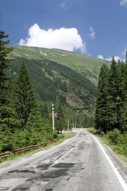 transfagarasan - yüksek bir dağ yolunda