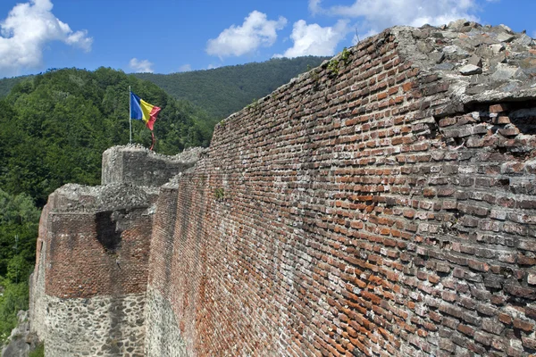 Twierdza Poenari Vlad Tepes Fort Rumunii — Zdjęcie stockowe