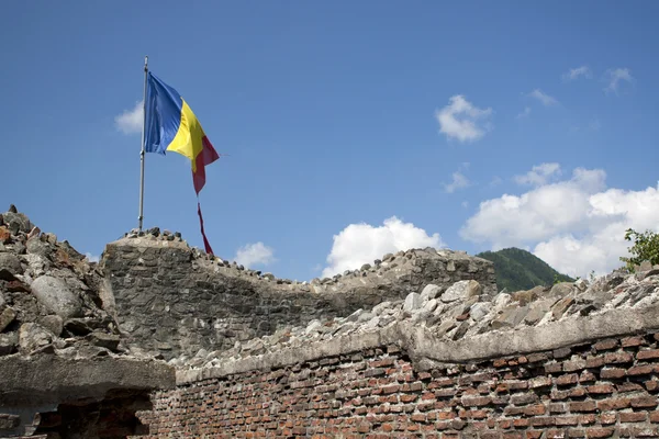 Twierdza poenari, vlad tepes fort w Rumunii — Zdjęcie stockowe