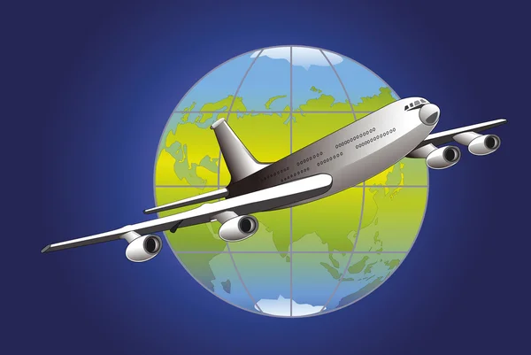 Transportu lotniczego — Wektor stockowy