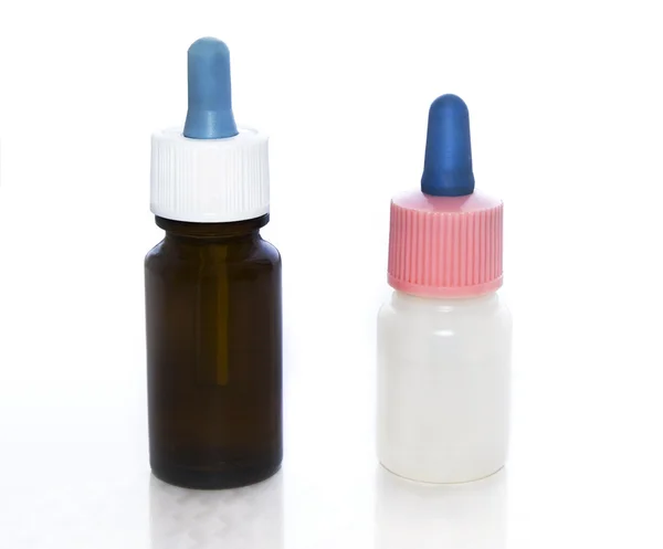 stock image Two bottles of nose drops