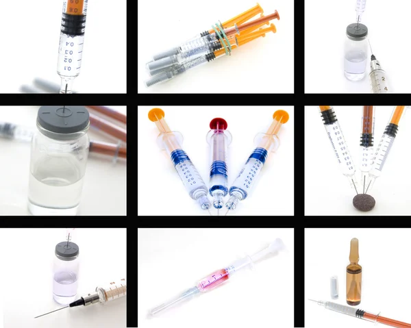 Collage medizinischer Produkte — Stockfoto