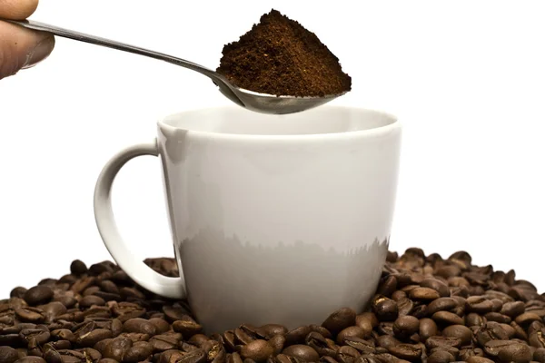 Lžíce kávy — Stock fotografie