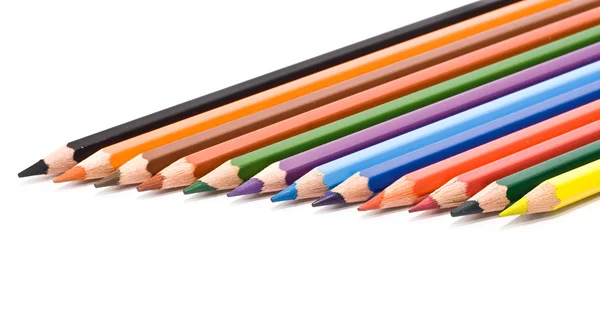 Crayon on a white background — Stock Photo, Image