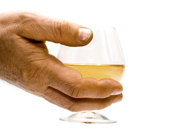 Drink is in a hand — Stock Photo, Image