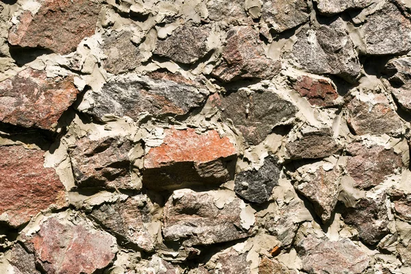 Muro di macerie grezze — Foto Stock