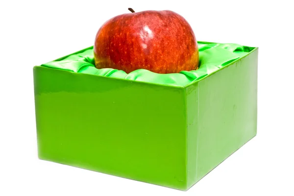 Apple в упаковке Стоковое Изображение
