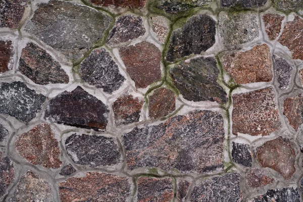 Granit puin muur — Stockfoto