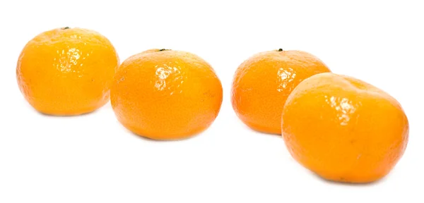Čtyři mandarinky — Stock fotografie