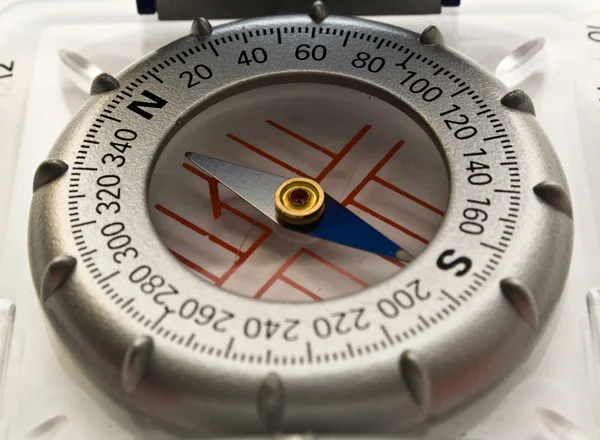 Grey compass — Stock Photo, Image