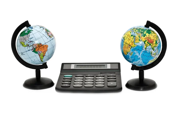 Calculation on a planet — Stock Photo, Image