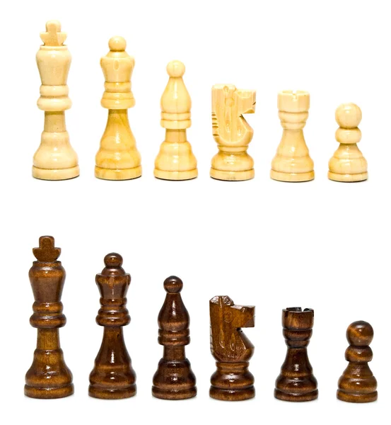O xadrez é preto e branco — Fotografia de Stock