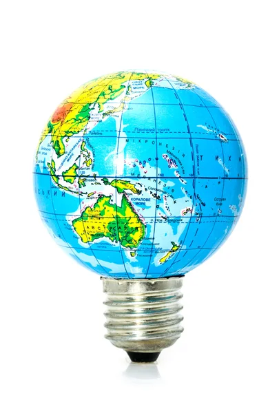 Globe as lamp — Stock Photo, Image