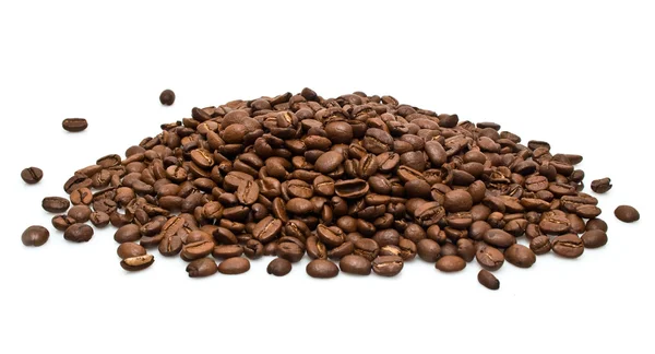 Korn av kaffe i en grupp — Stockfoto