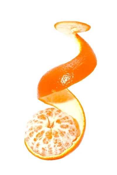 Mandarine and spiral — Stock Photo, Image