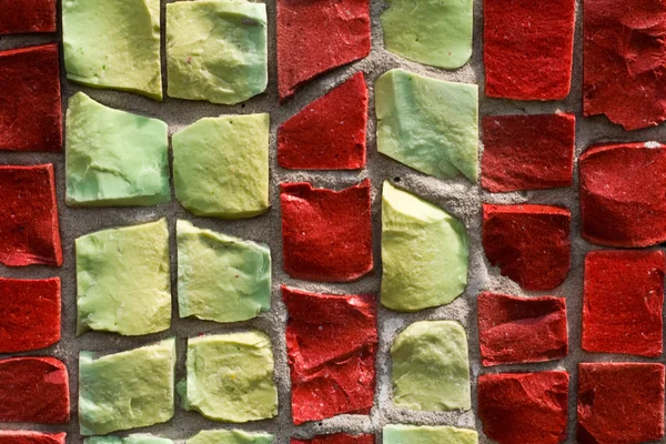 Vermelho em um mosaico de tira — Fotografia de Stock