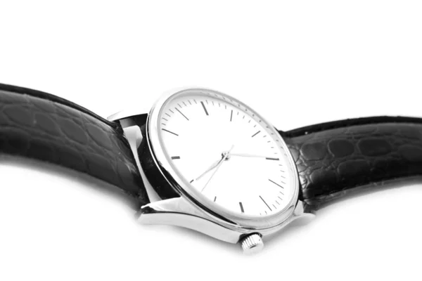 Relojes de pulsera con una correa pequeña negro — Foto de Stock