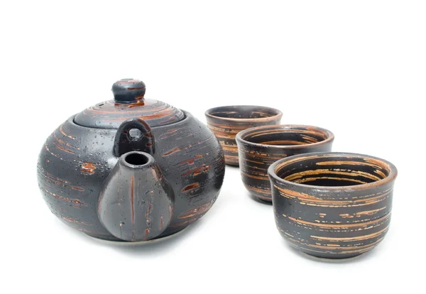 Tea-pot and glasses — Stock Photo, Image