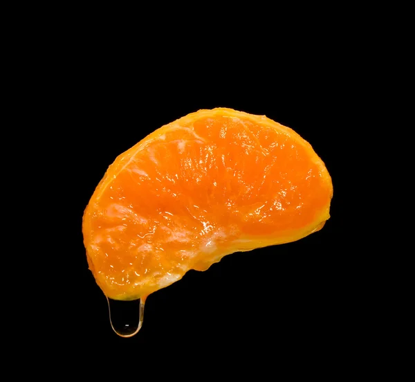 Lóbulo de mandarina fresca — Fotografia de Stock