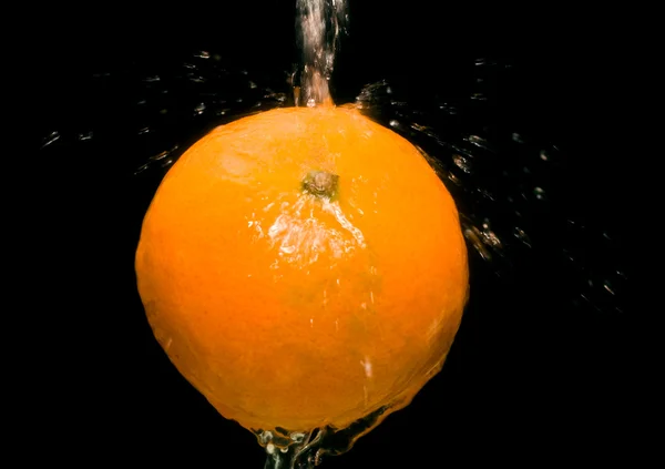 Mandarine dans l'eau — Photo