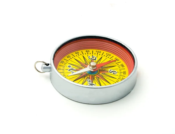 Compass with a red — Stock Photo, Image