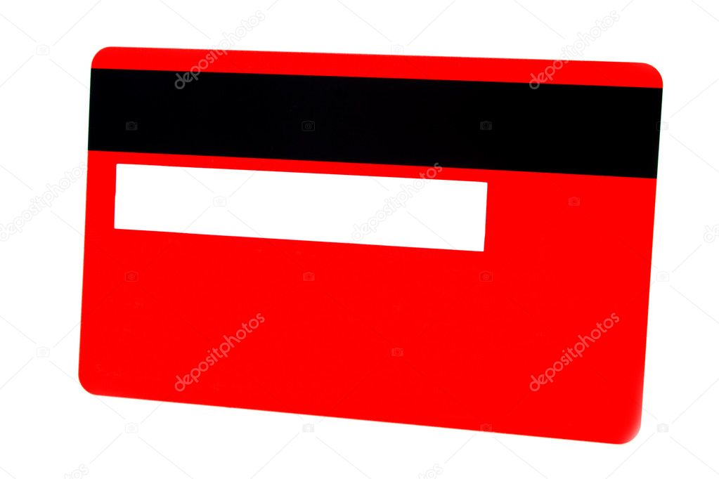 Red plastic card