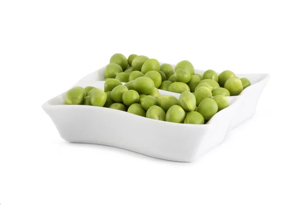 Green Peas on a white background — Stock Photo, Image