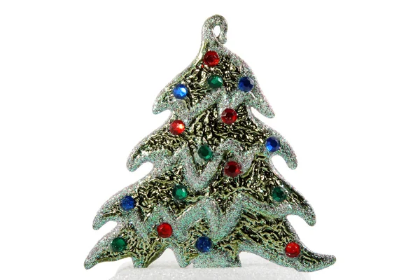 Vánoční strom výzdoba světlé izolované — Stock fotografie
