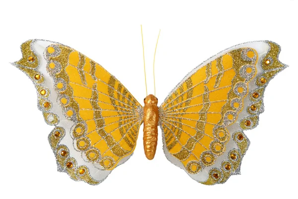 나비 장식 흰색 배경에 고립 — 스톡 사진