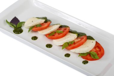 domates ve peynir İtalyanca - mozzarella