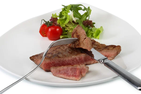 Steak de bœuf aux légumes — Photo