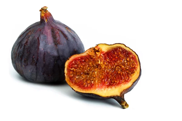 Figs in the context of a white background — Zdjęcie stockowe