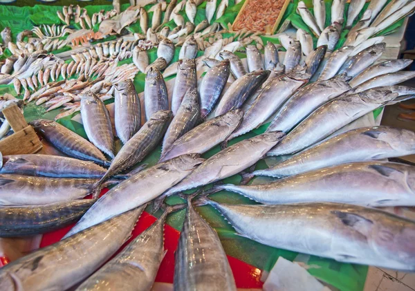 Свежая рыба на рынке — стоковое фото