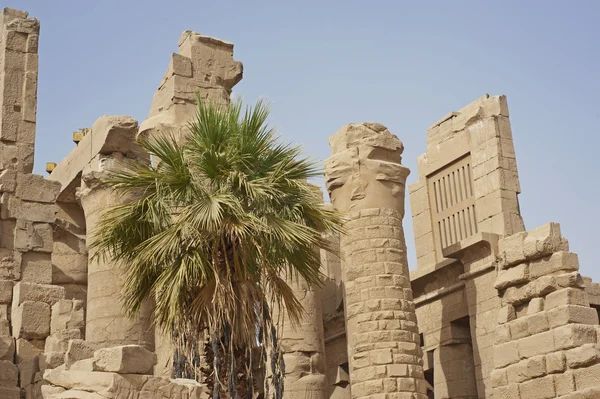 Ruínas Antigas Templo Karnak Luxor — Fotografia de Stock